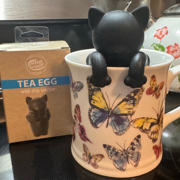 Other - Cat Silicone Tea Infuser - Black